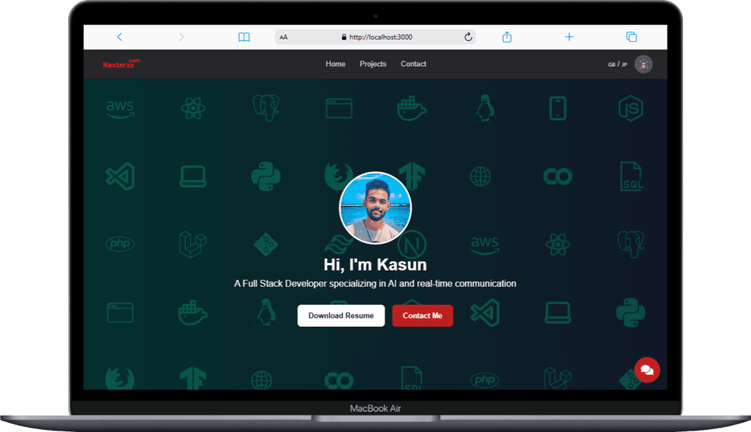 Portfolio Website preview